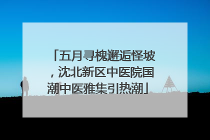 五月寻槐邂逅怪坡，沈北新区中医院国潮中医雅集引热潮